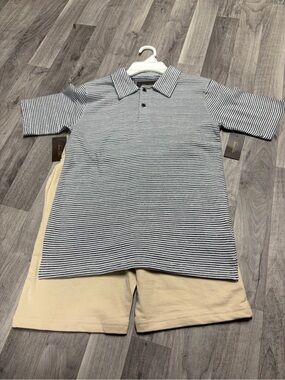 Tasso Elba Navy & White Striped Polo for Kids